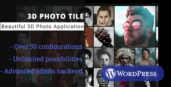3D Photo Tile – WordPress Media Plugin