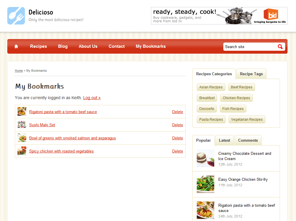 Delicioso WordPress Recipe Theme by EireStudio ThemeForest