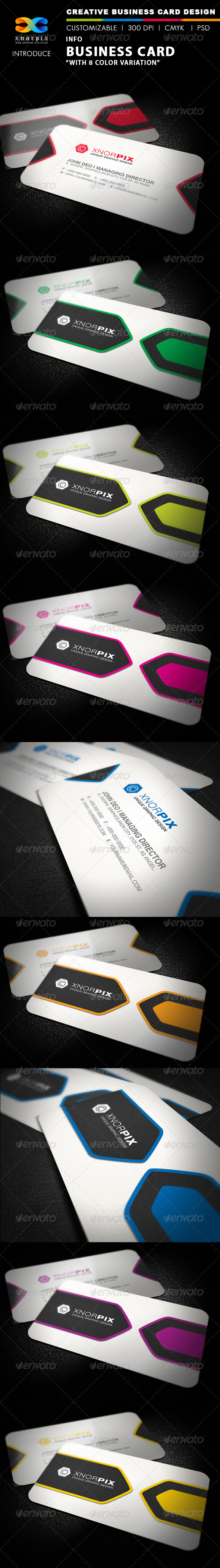 Info Business Card - Corporate Business Cards