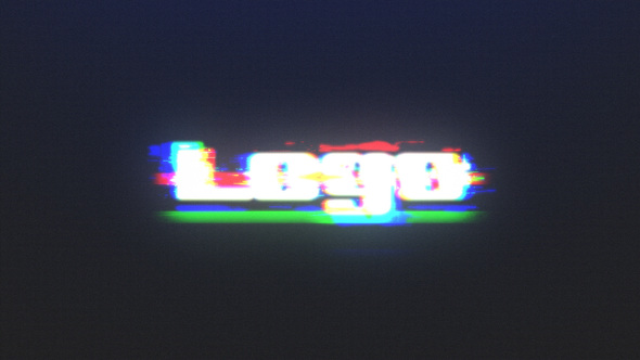 Fast Glitch RGB Logo Reveal