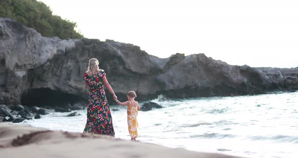 Walking along the Beach