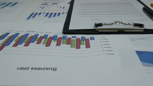 Successful Financial Business Contract And Sales Reports