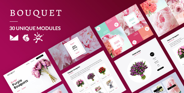 Bouquet Email-Template + - ThemeForest 30393429