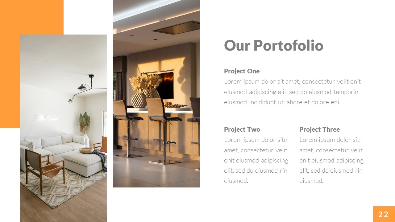 Amplify - Interior Home Design Powerpoint Template, Presentation Templates