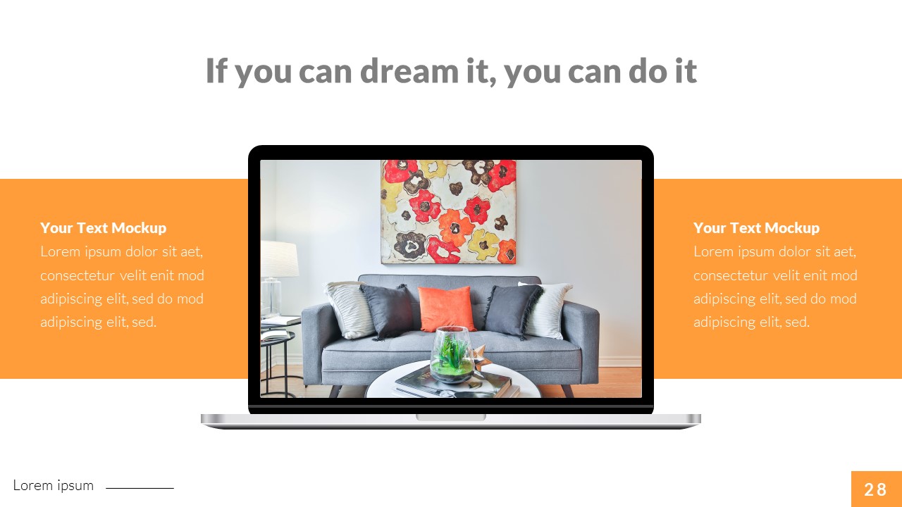 Amplify - Interior Home Design Powerpoint Template, Presentation Templates