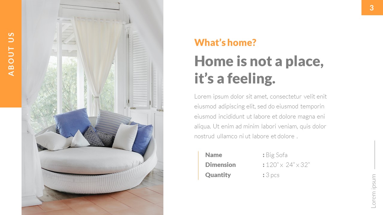 Amplify - Interior Home Design Powerpoint Template, Presentation Templates