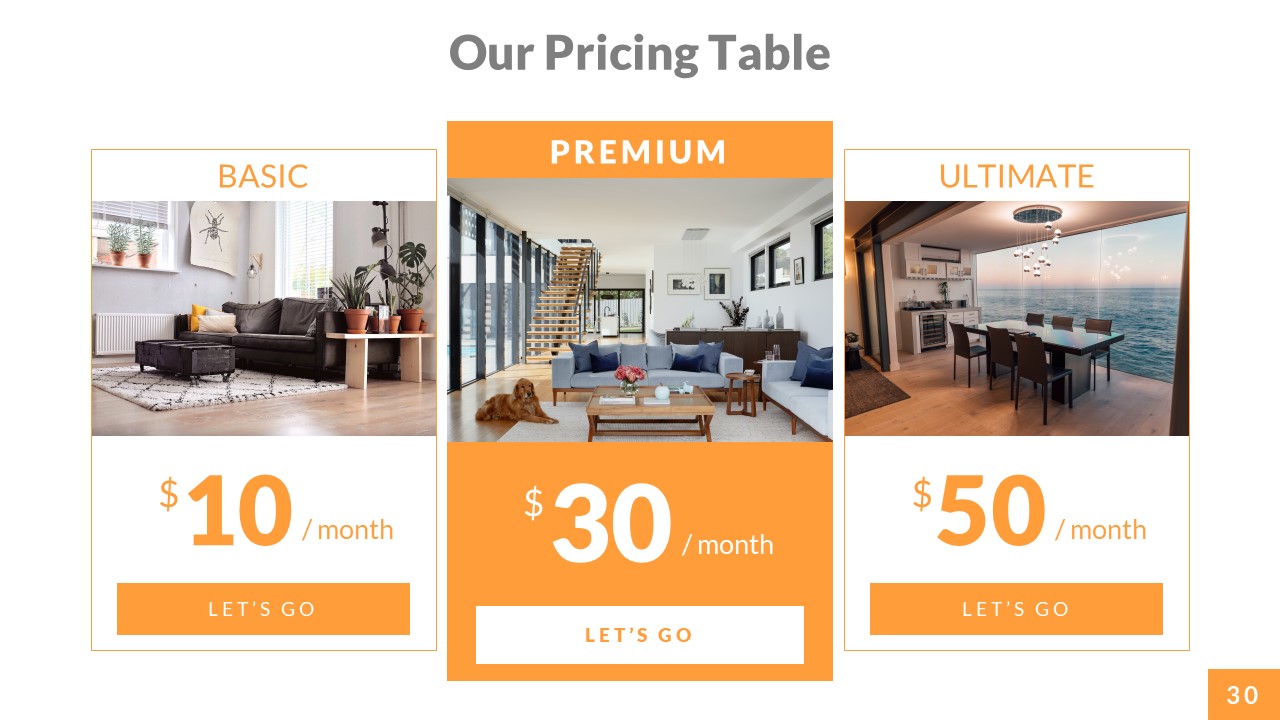 Amplify - Interior Home Design Powerpoint Template, Presentation Templates
