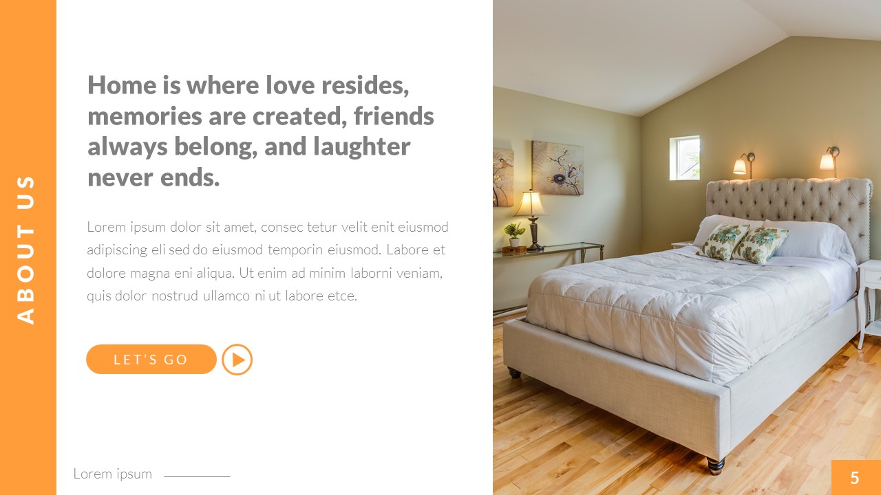 Amplify - Interior Home Design Powerpoint Template, Presentation Templates
