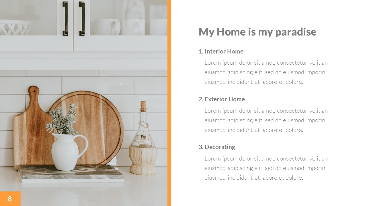 Amplify - Interior Home Design Powerpoint Template, Presentation Templates