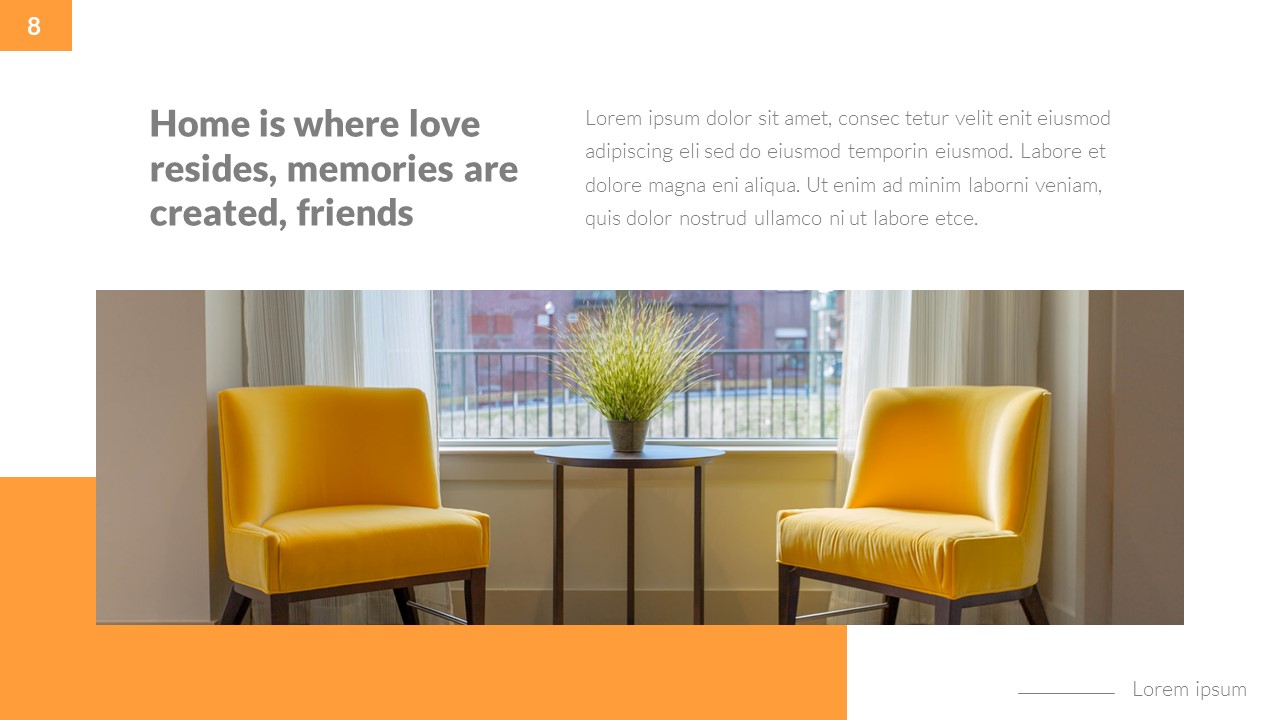 Amplify - Interior Home Design Powerpoint Template, Presentation Templates