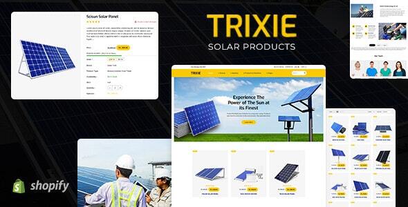 Trixe - Solar Responsive Shopify Template
