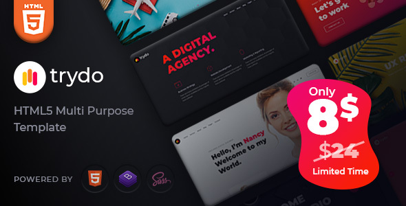 Trydo – Creative Agency and Portfolio Bootstrap Template
