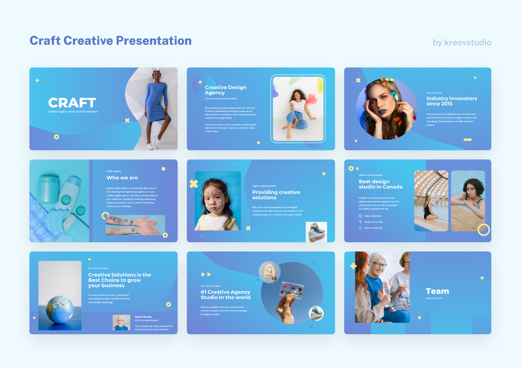 Craft - Creative Google Slides Presentation, Presentation Templates