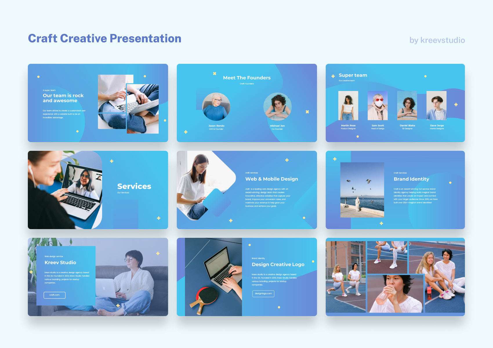 Craft - Creative Google Slides Presentation, Presentation Templates