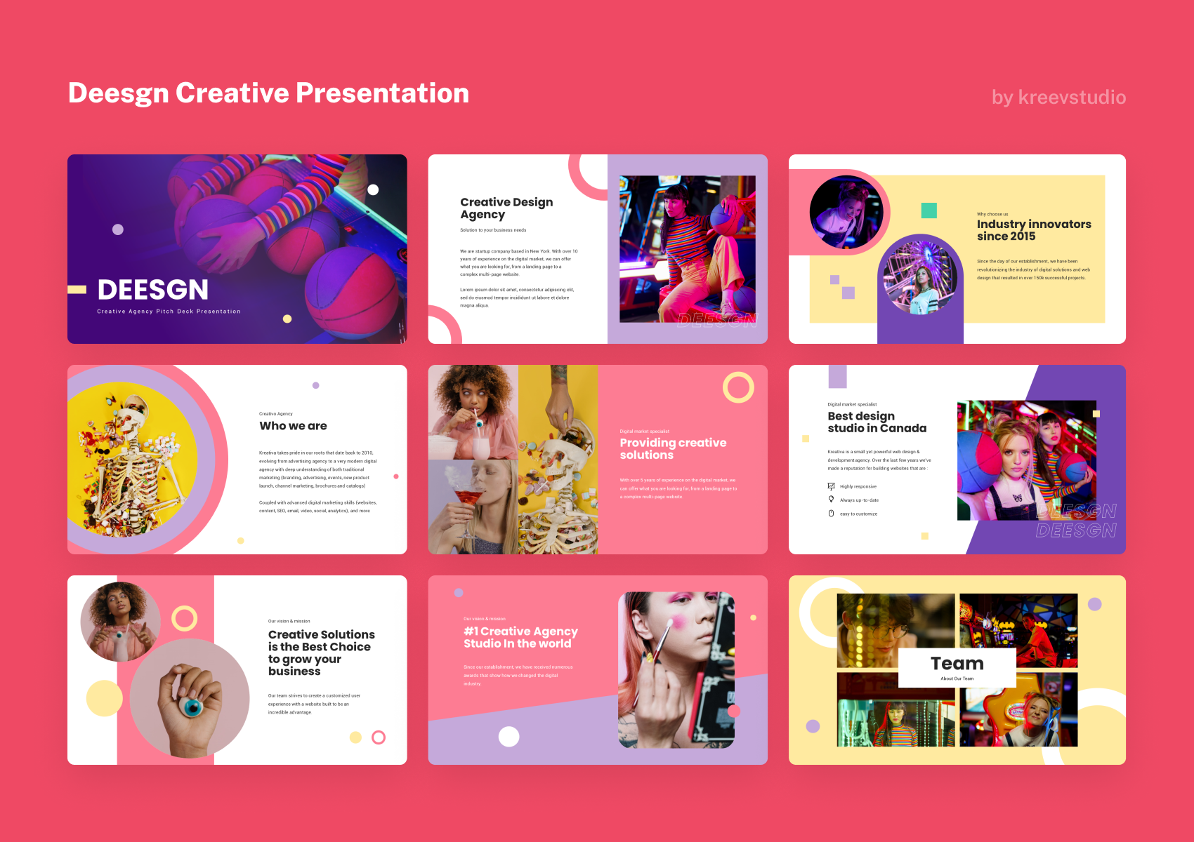 Deesgn - Creative Power Point Presentation, Presentation Templates