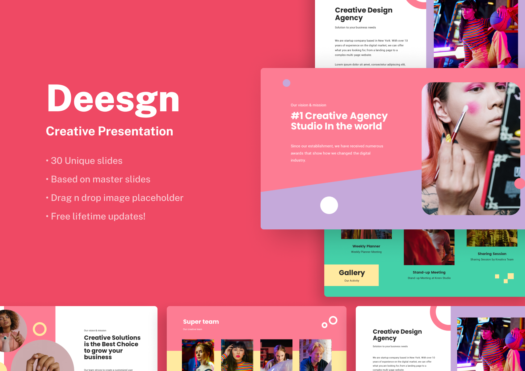 Deesgn - Creative Google Slides Presentation, Presentation Templates