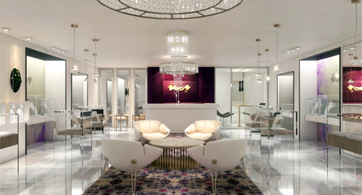 Interior Design of a gold gallery