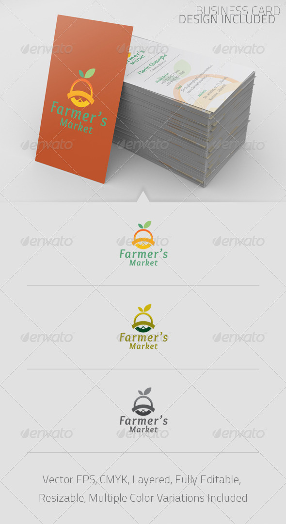 Farmer's Market Logo Template - Food Logo Templates