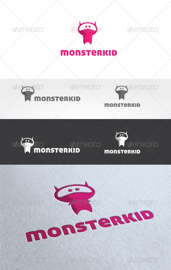 Monster Kid Logo Template - Humans Logo Templates