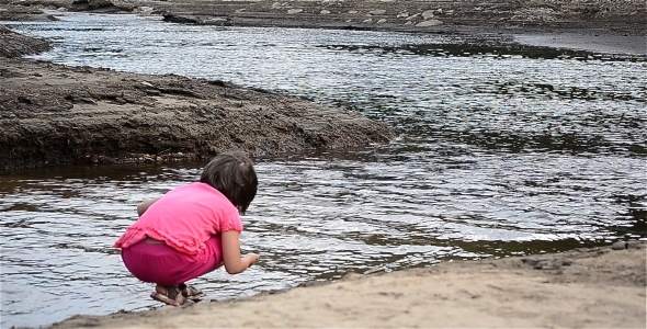 Girl Near The River 