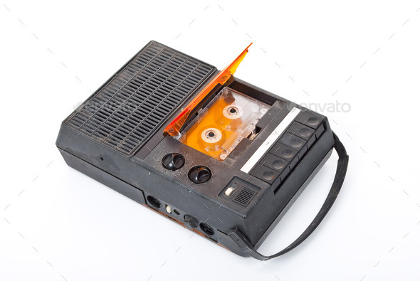 Magnetic audio tape cassette recorder