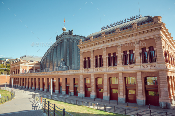 Atocha Railway Station, Madrid, Spain - Stock Photo - Images