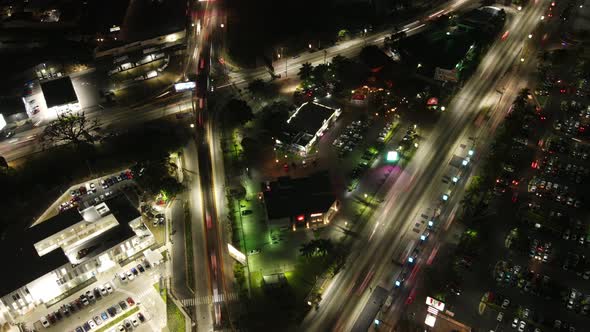 Cityscape time lapse impressive traffic jam