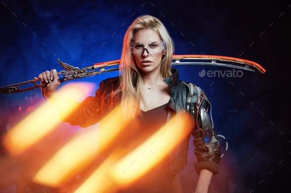 Rending Male Urban Fantasy Paranormal Character Holding Katana Sword Figure  Stock Photo by ©MerryDesigns 235782472