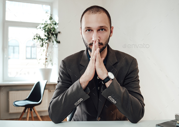 Businessman Pose With Crossed Arms Smile - Stock Video | Motion Array