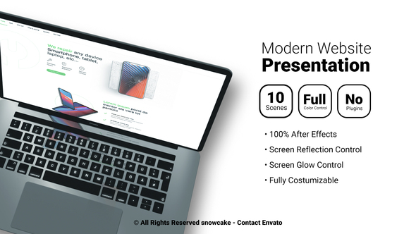 Modern Website Presentation - VideoHive 30245102