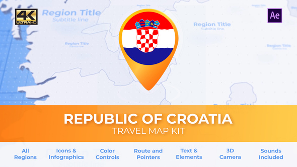 Croatia Map - Republic of Croatia Travel Map