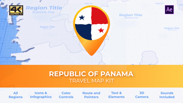 Panama Map - Republic of Panama Travel Map