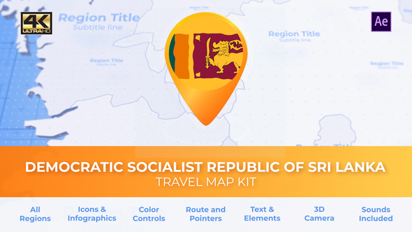 Sri Lanka Map - Democratic Socialist Republic of Sri Lanka Travel Map
