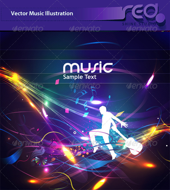 Dance Party Vector Template Design_2 - Backgrounds Decorative