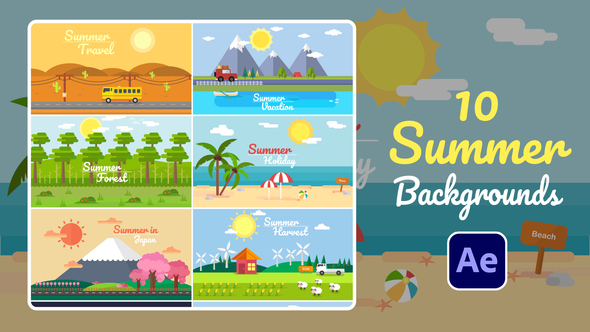 Summer Background - VideoHive 30443972