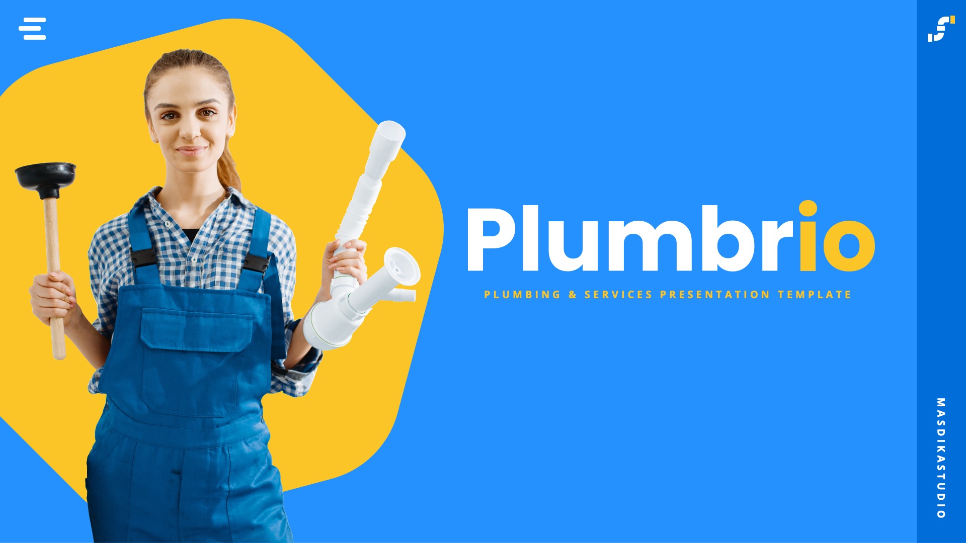 Plumbrio - Plumbing & Services Powerpoint Template By MasdikaStudio