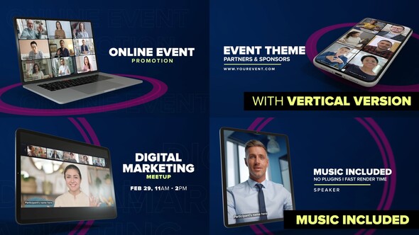 Online Event Promo - Device Mock-up