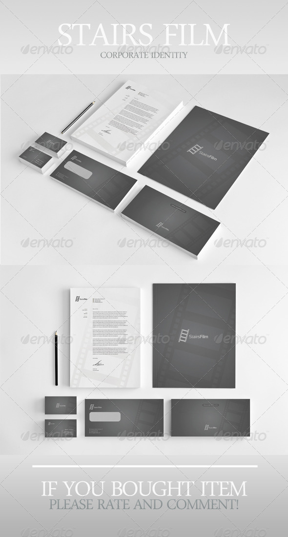 Stairs Film Corporate Identity - Stationery Print Templates