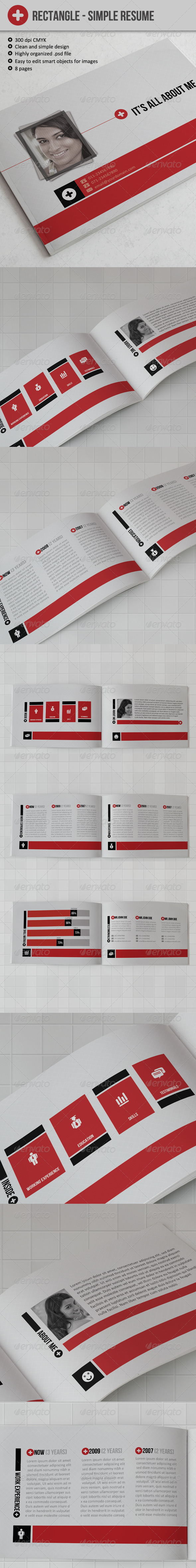 Rectangle - Simple Resume - Resumes Stationery