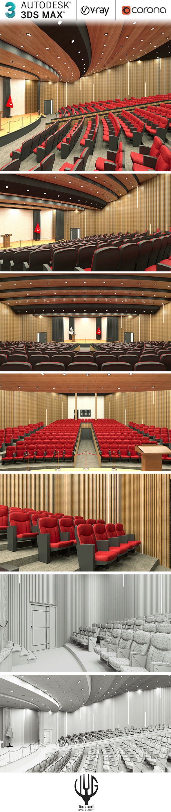 Auditorium Hall Realistic - 3Docean 30447354