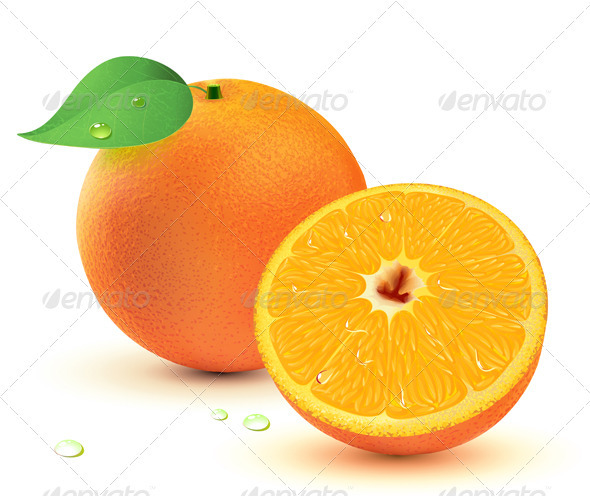 Juicy oranges - Food Objects
