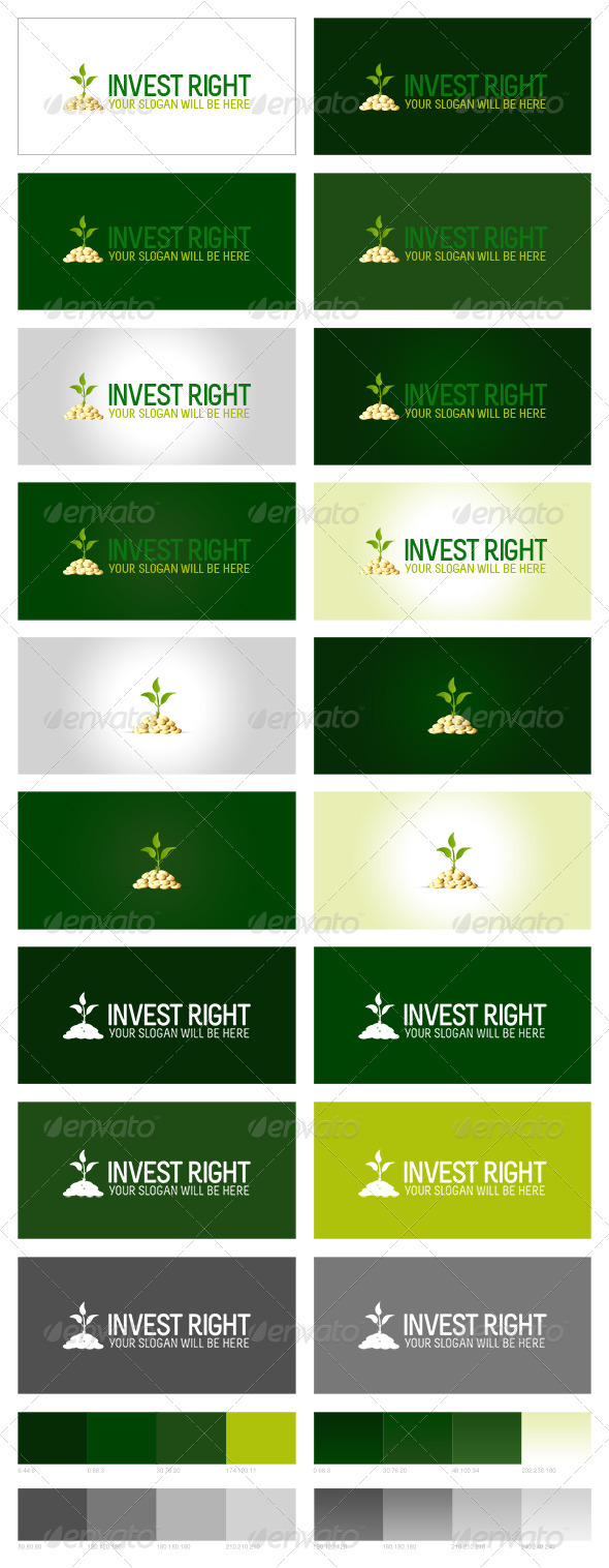 Invest Right Logo - Nature Logo Templates