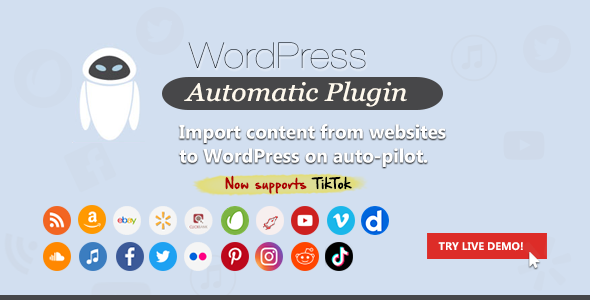 WordPress Automatic Plugin - CodeCanyon 1904470