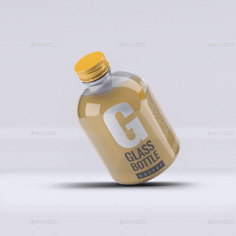 Glass Bottle Mock Up V 2 By L5design Graphicriver