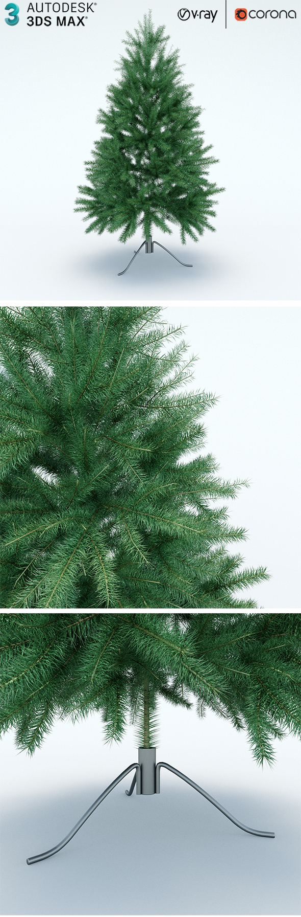 Realistic Christmas Tree - 3Docean 30464964