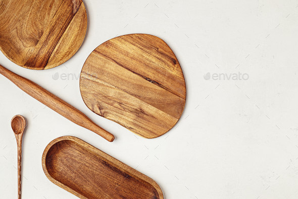 Download Wooden Kitchen Utensils Household Tools Traditional Cooking Recipes Mockup Stock Photo By Oksaly