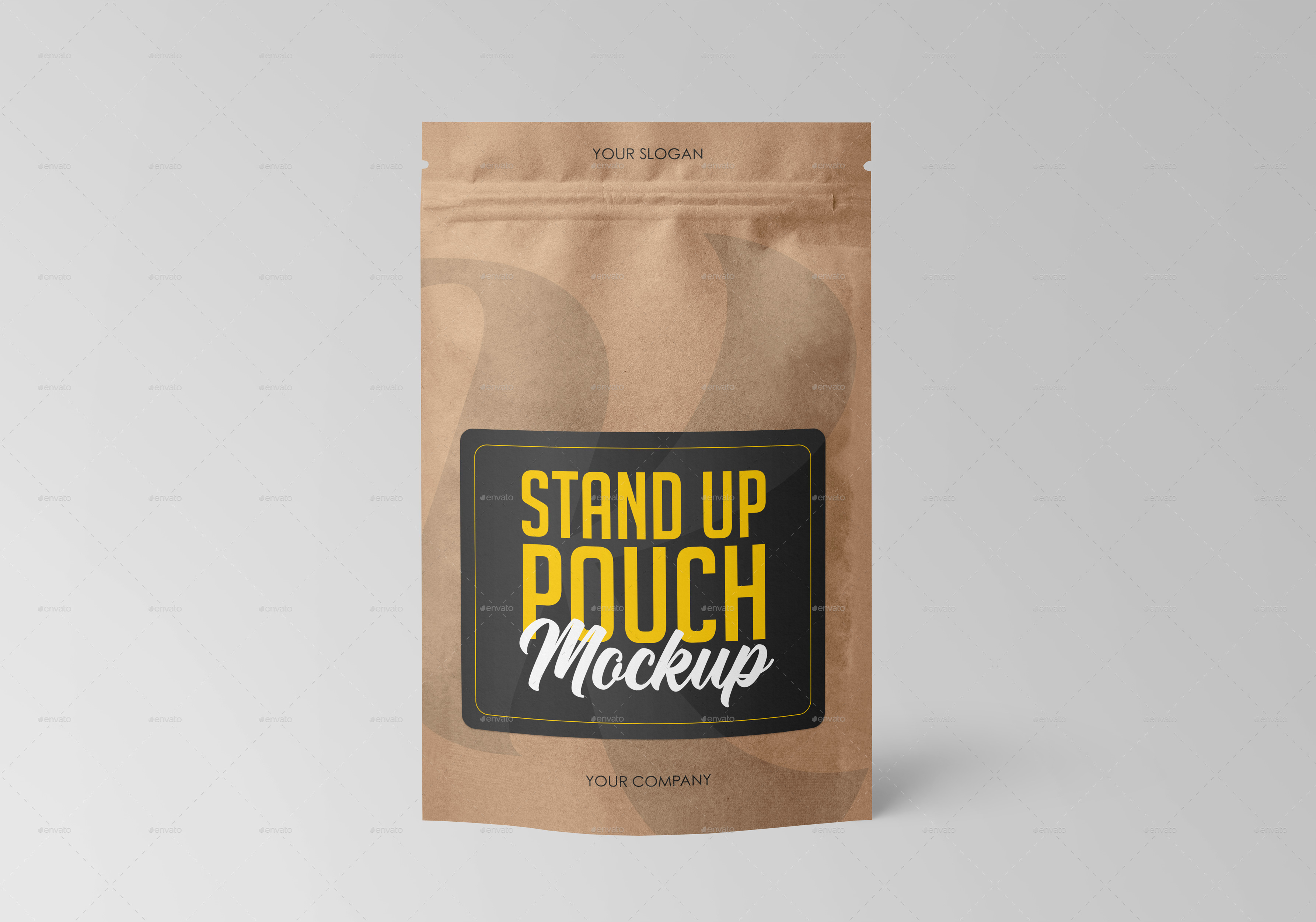 Download Kraft Stand Up Pouch With Zipper Mockup Set By Country4k Graphicriver