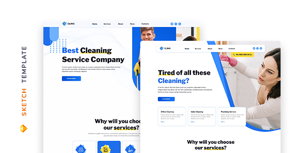 Clino – Cleaning Template for Sketch