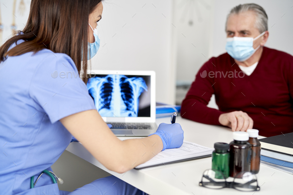Doctor compiling a thorough plan towards her patient's healing