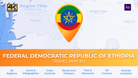 Ethiopia Map - Federal Democratic Republic of Ethiopia Travel Map